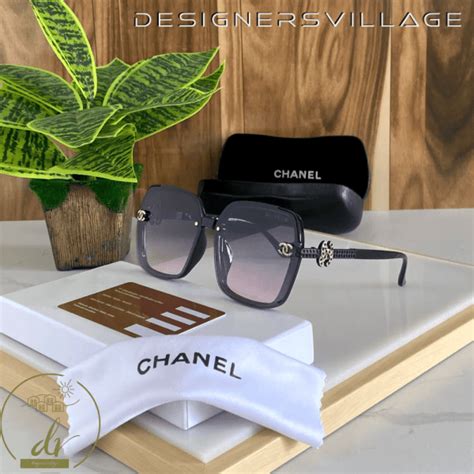 chanel replica sunglasses|Chanel knockoff sunglasses with pearls.